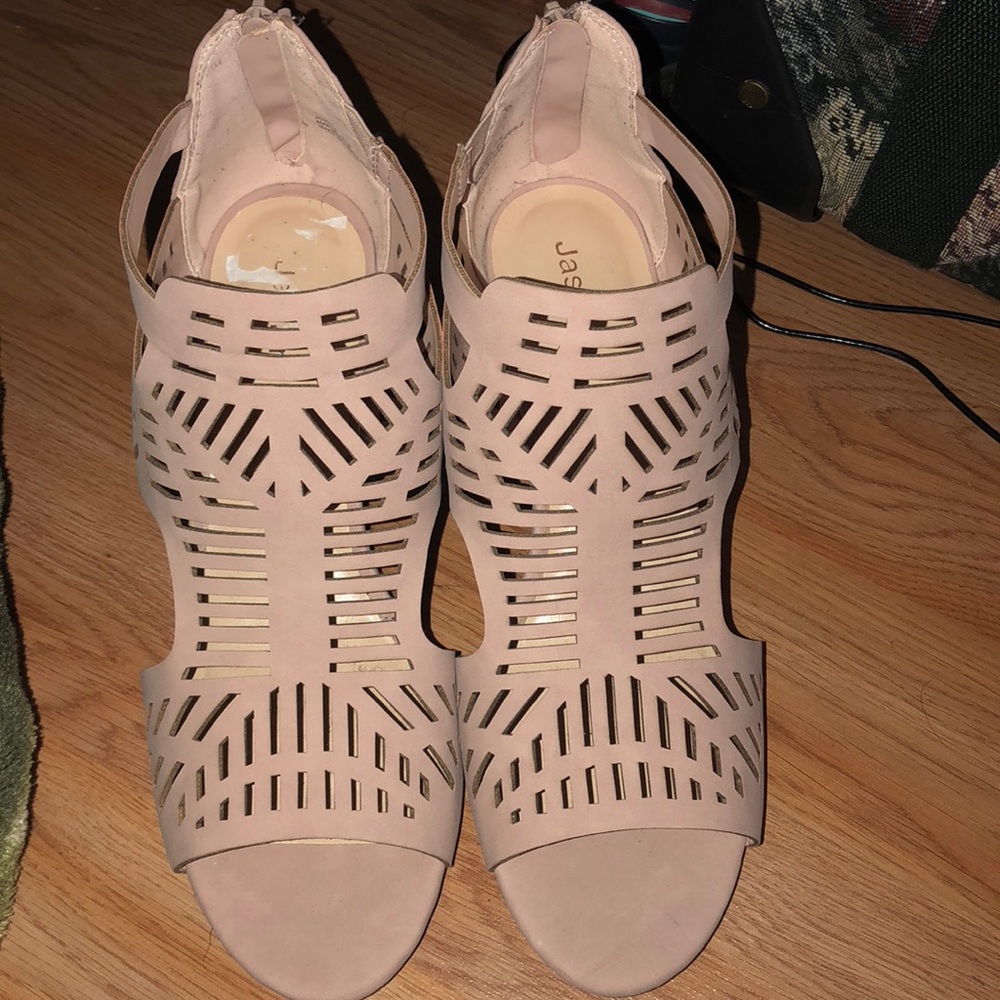 Pink Low Wedges